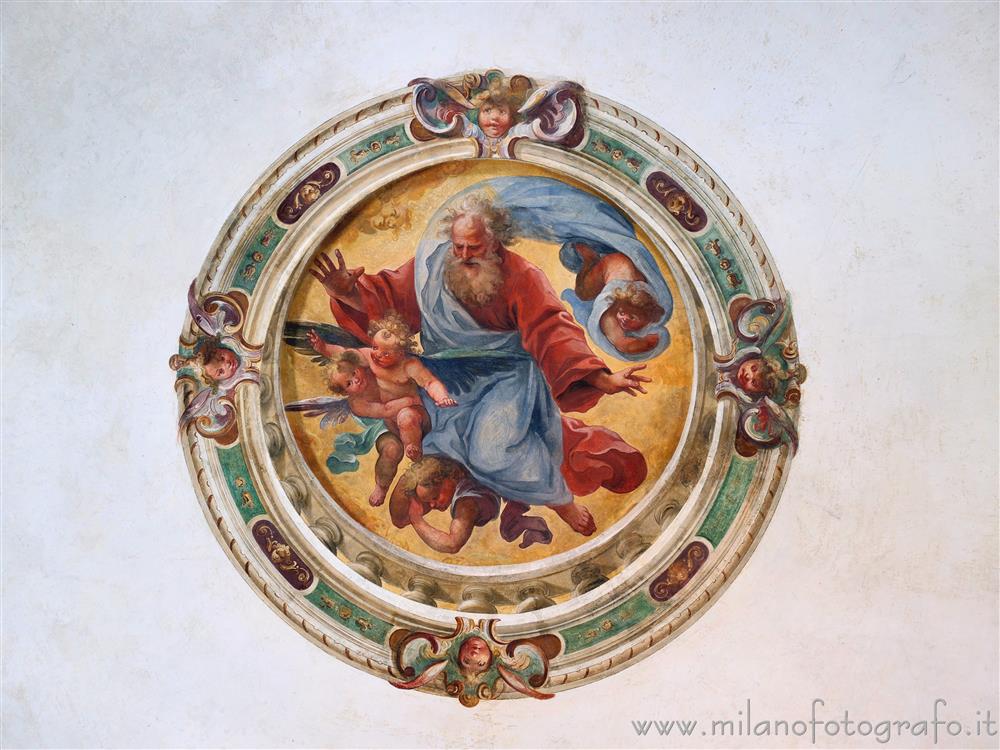 Sesto San Giovanni (Milan, Italy) - God the Father blessing in the Oratory of Santa Margherita in Villa Torretta